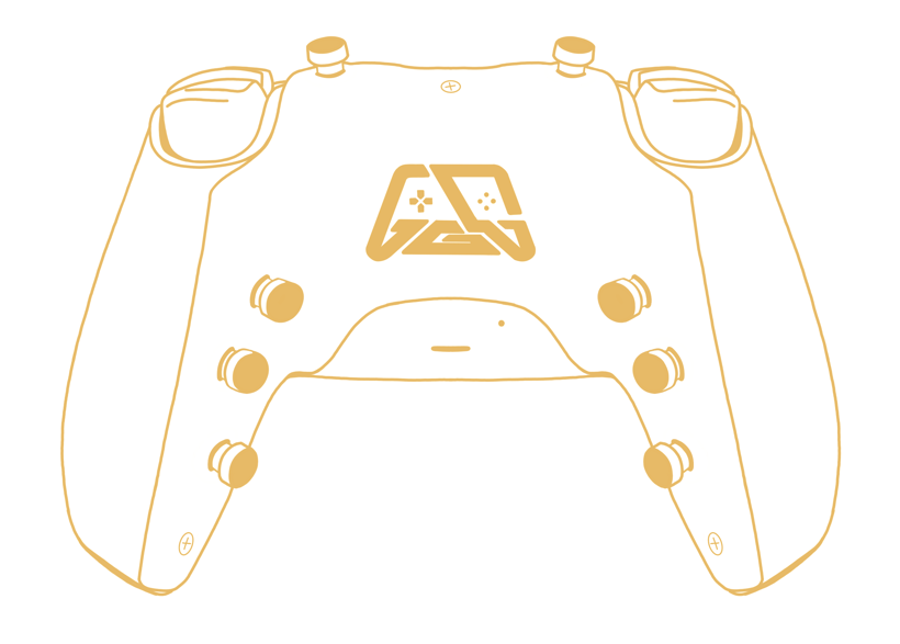 Pro Controller - Golden Wave - 8 Remappable Buttons
