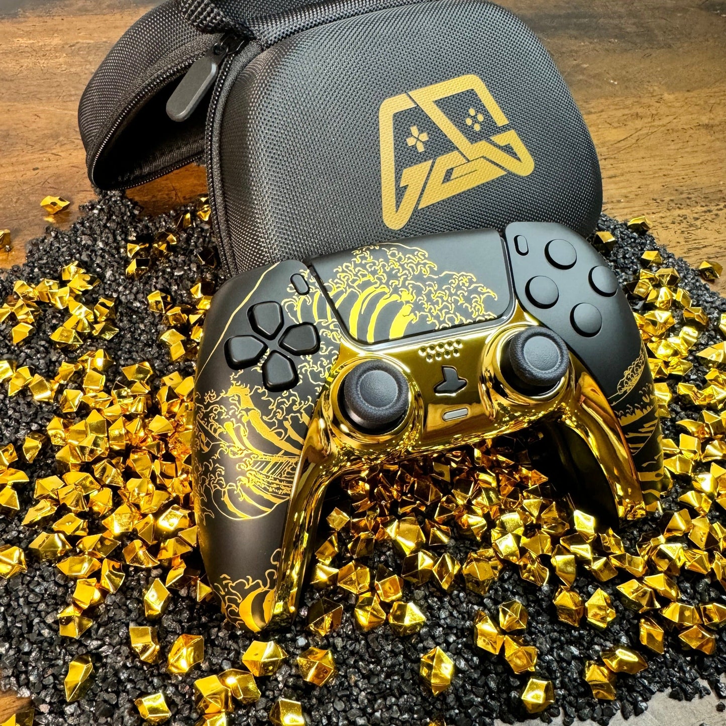 Pro Controller - Golden Wave - 8 Remappable Buttons