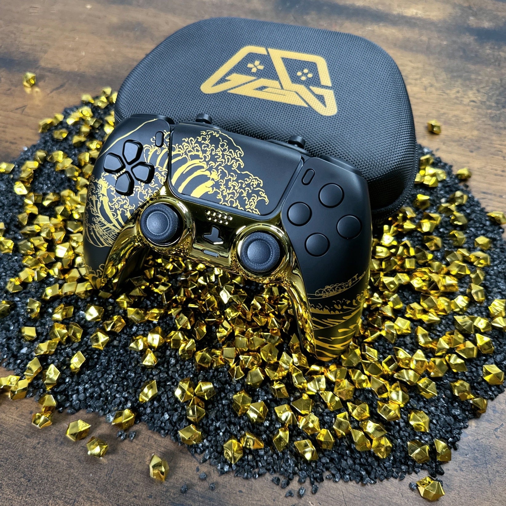 Pro Controller - Golden Wave - 8 Remappable Buttons – Get A Grip Gaming